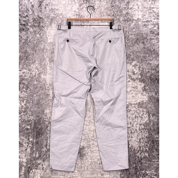 Thom Sweeney Pants 36 x 30 Mens Gray Cotton Wool Silk Lightweight Trouser - Picture 2 of 10